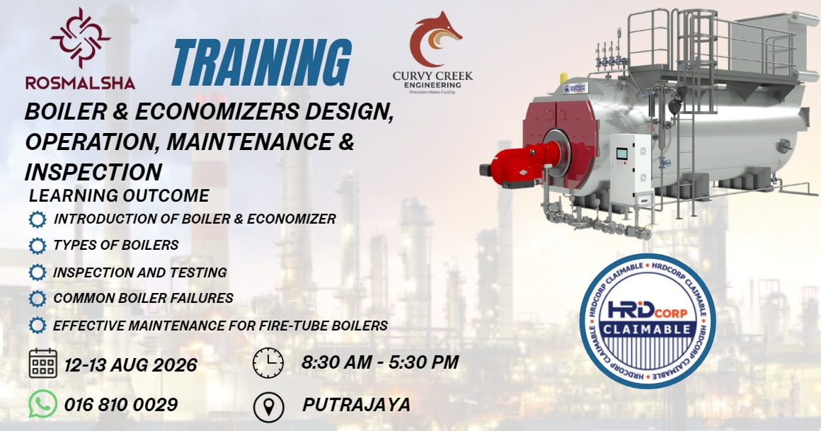 Boiler & Economizers — Design, Operation, Maintenance & Inspection — HRDF claimable training